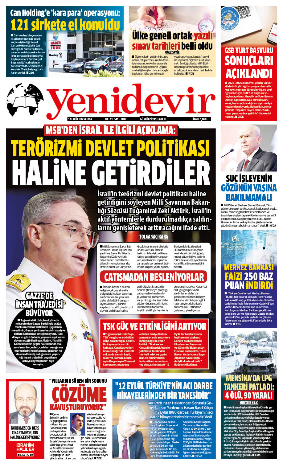 https://www.yenidevirgazetesi.com/YENİDEVİR 12 EYLÜL 2025 CUMA