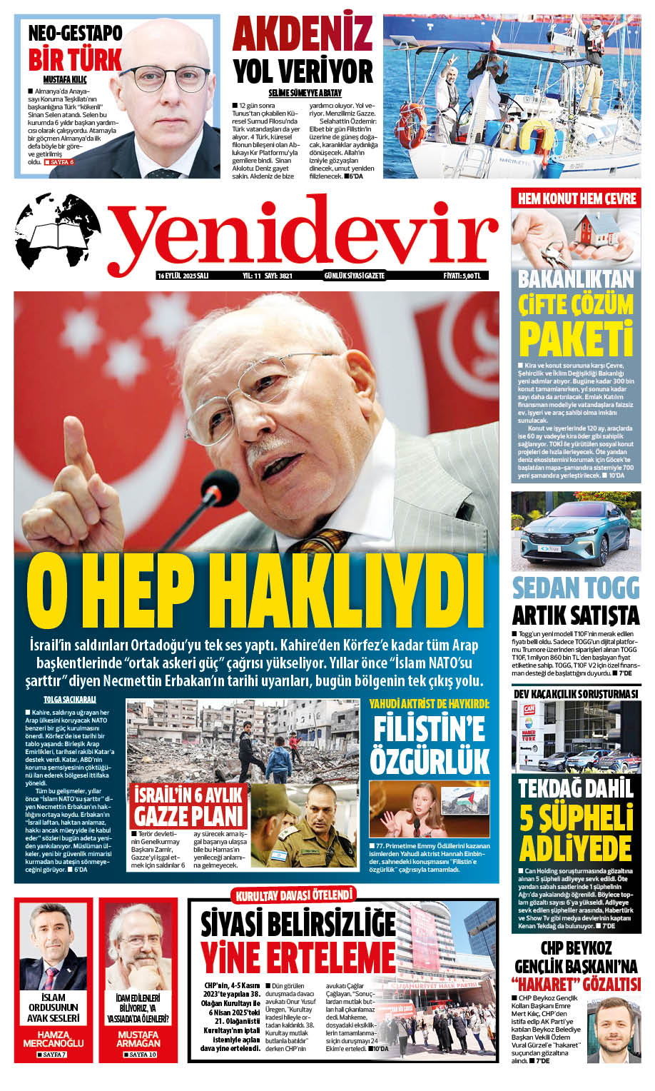 https://www.yenidevirgazetesi.com/16 EYLÜL 2025 SALI