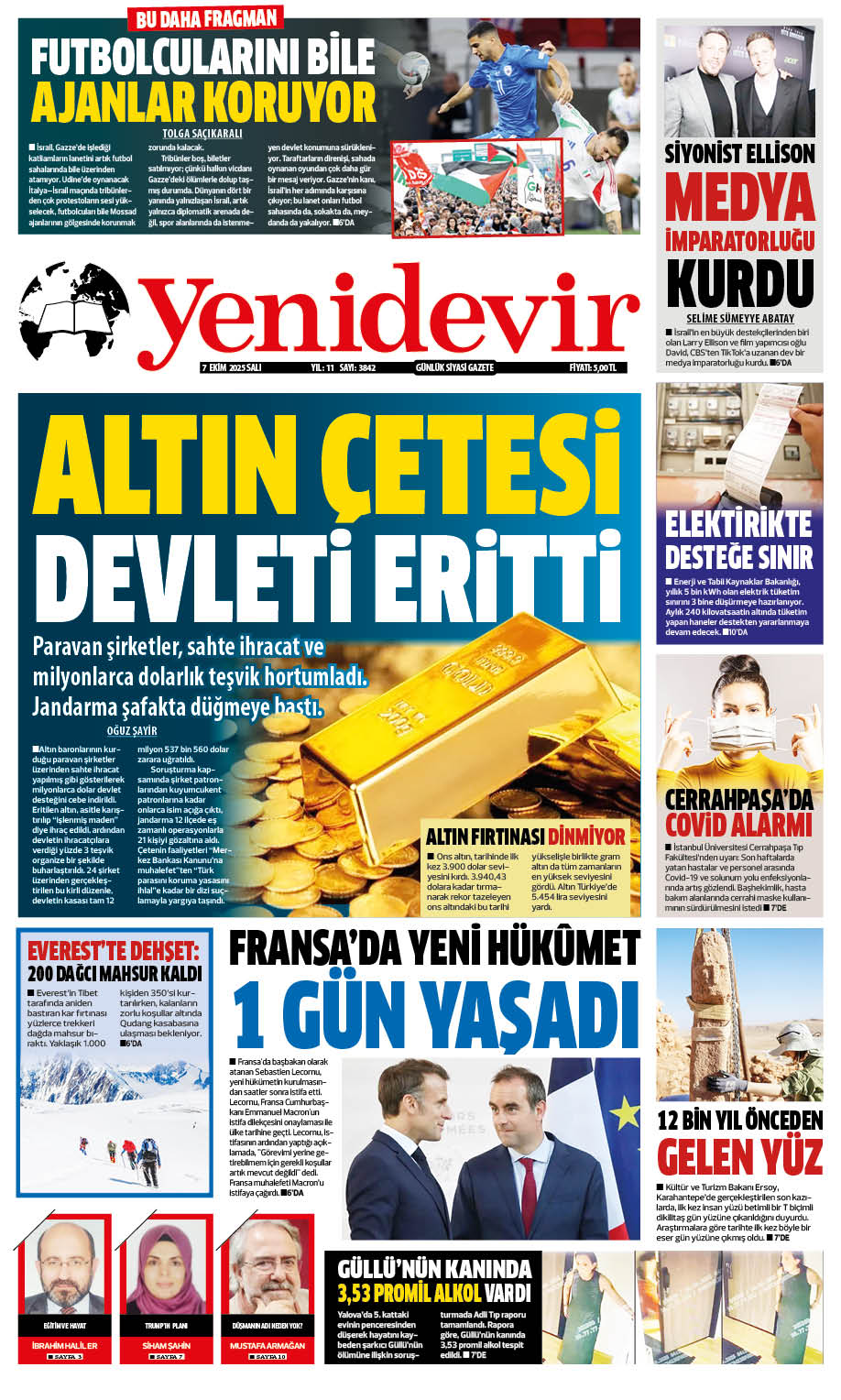 https://www.yenidevirgazetesi.com/7 EKİM 2025 SALI