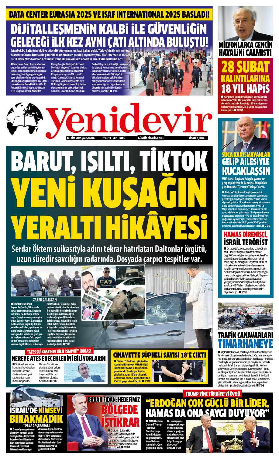 https://www.yenidevirgazetesi.com/8 EKİM 2025 ÇARŞAMBA