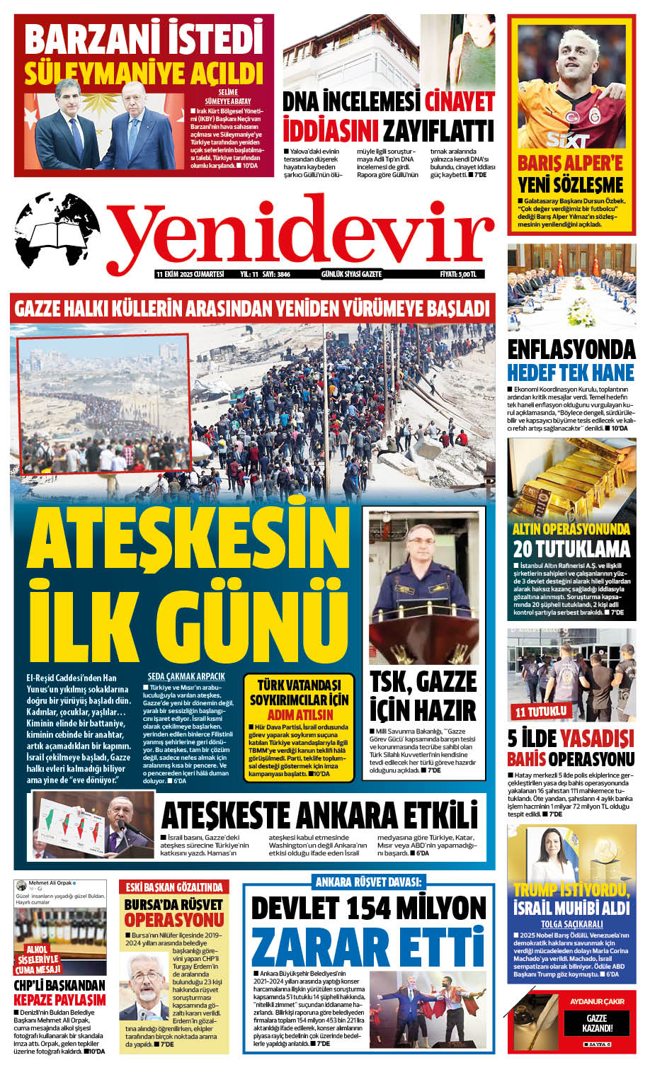 https://www.yenidevirgazetesi.com/11 EKİM 2025 CUAMRTESİ