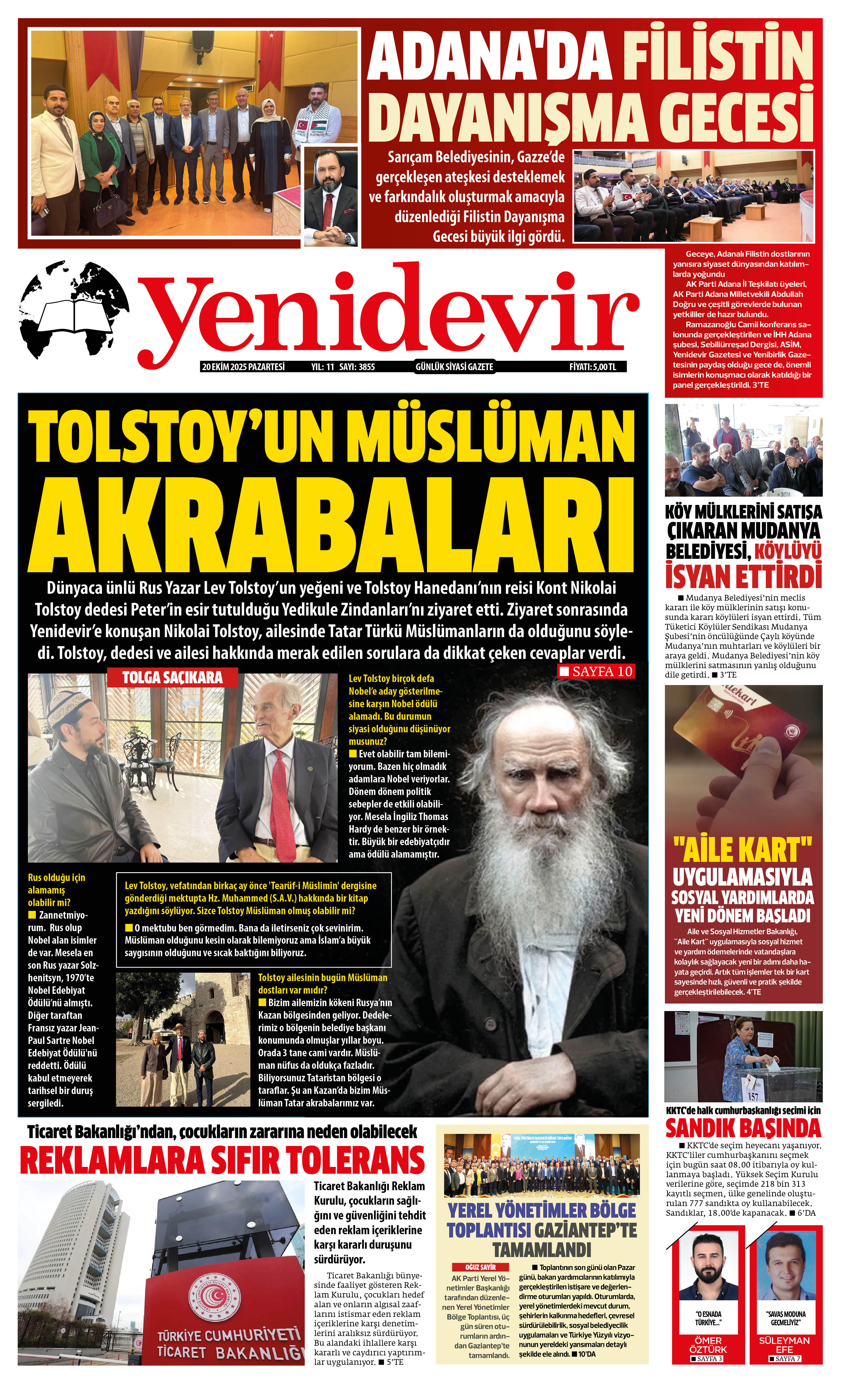 https://www.yenidevirgazetesi.com/20 EKİM 2025 PAZARTESİ