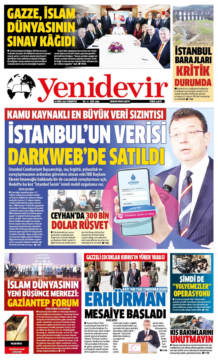 https://www.yenidevirgazetesi.com/25 EKİM 2025 CUMARTESİ