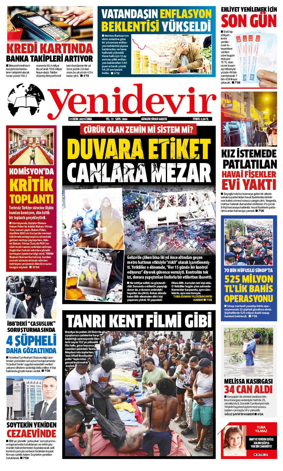 https://www.yenidevirgazetesi.com/31 EKİM 2025 CUMA