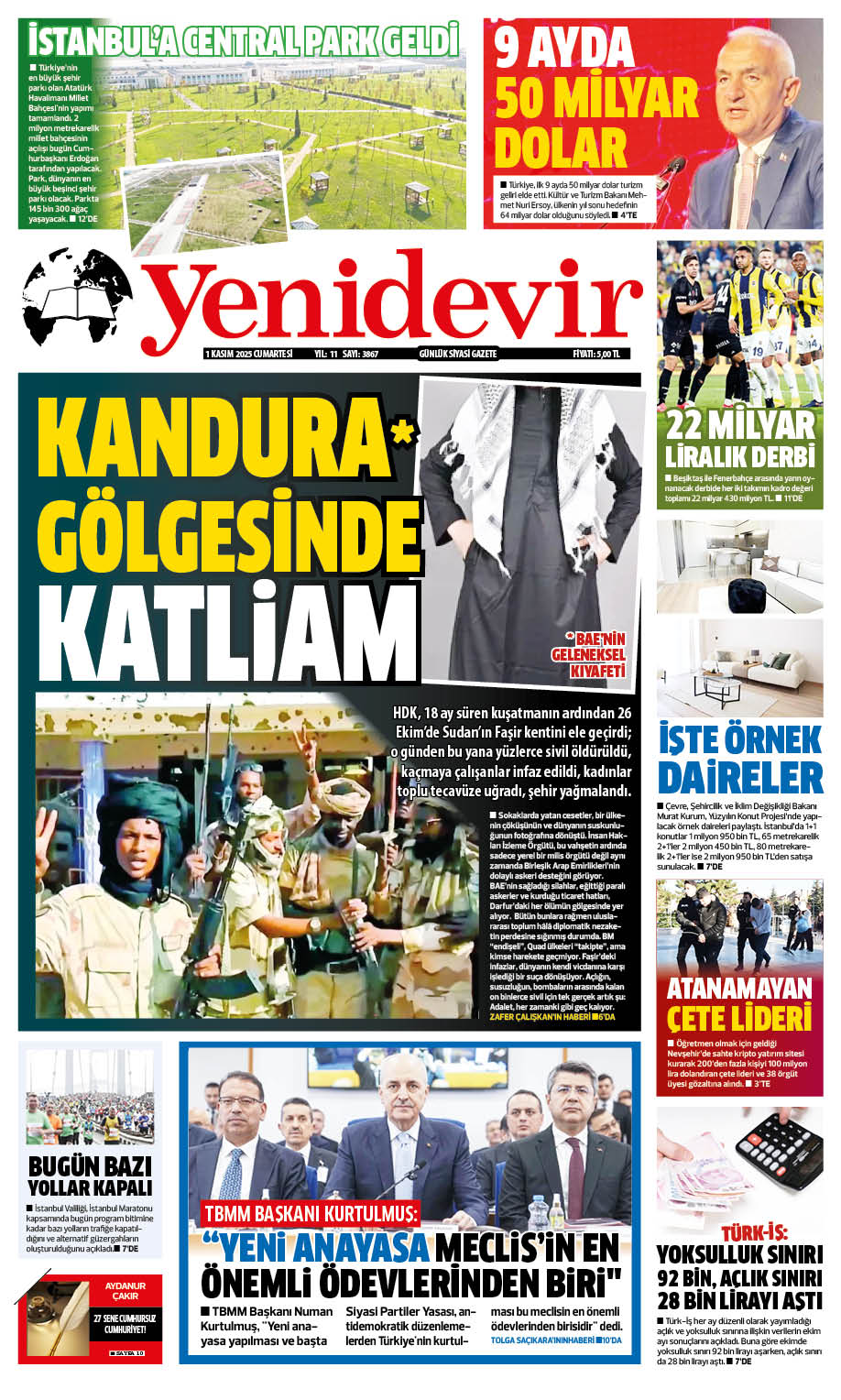 https://www.yenidevirgazetesi.com/1 KASIM 2025 CUMARTESİ