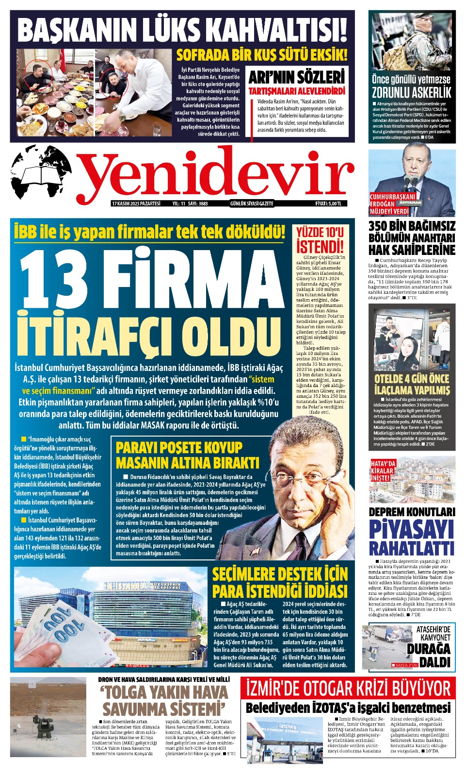 https://www.yenidevirgazetesi.com/17 KASIM 2025 PAZARTESİ
