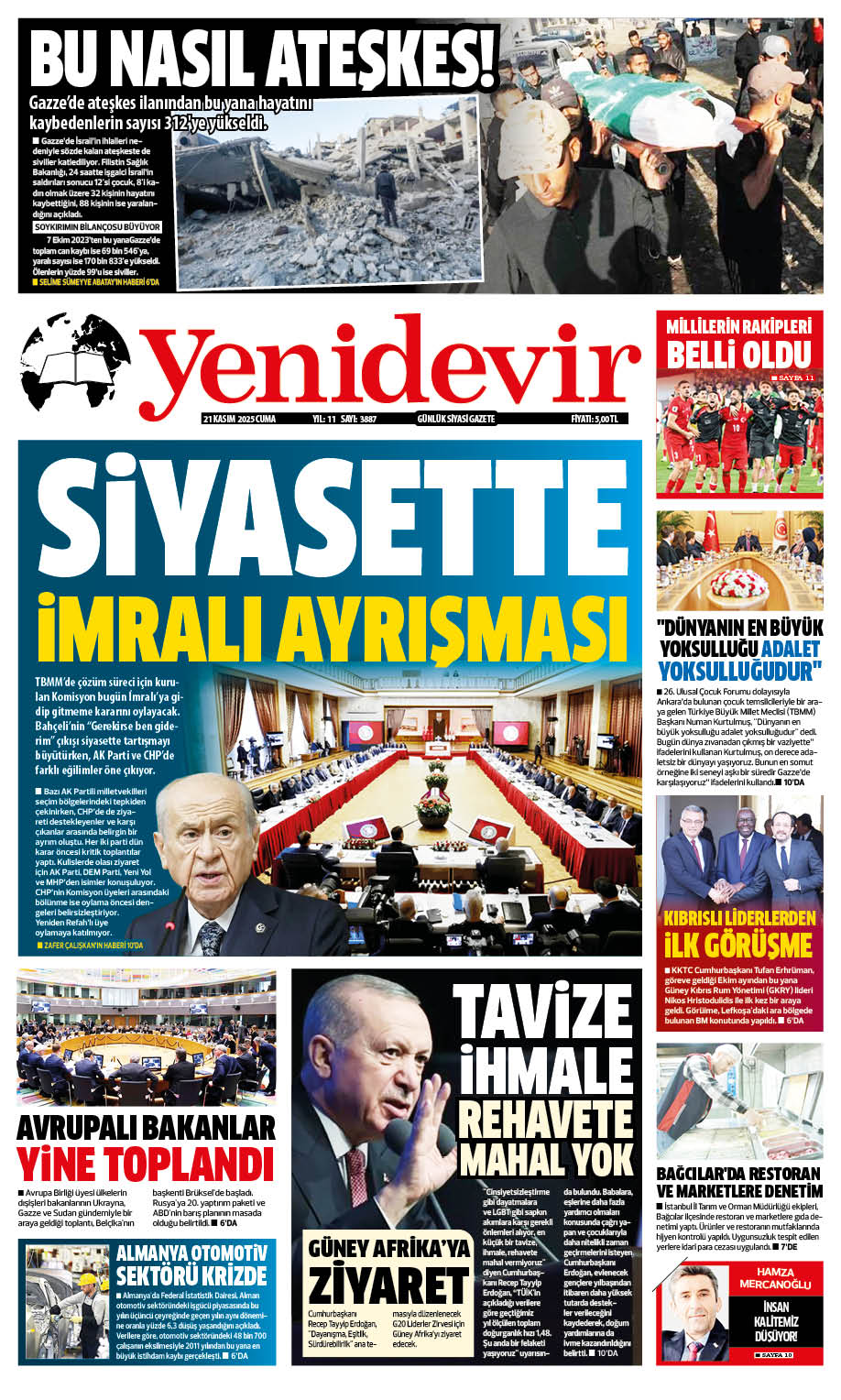 https://www.yenidevirgazetesi.com/21 KASIM 2025 CUMA