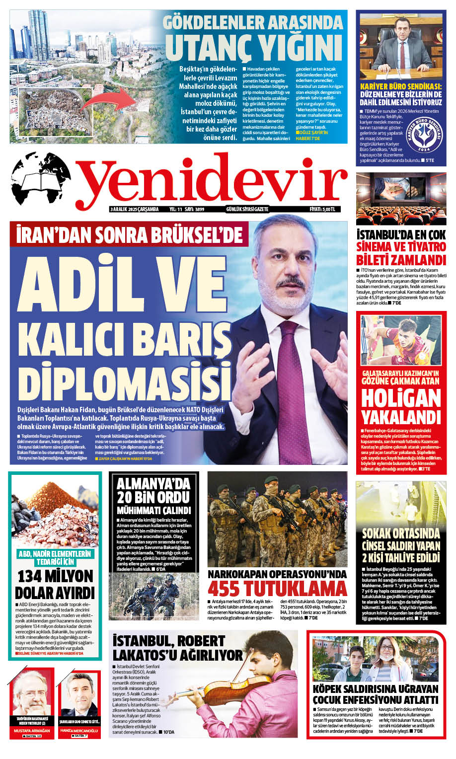 https://www.yenidevirgazetesi.com/3 ARALIK 2025 ÇARŞAMBA