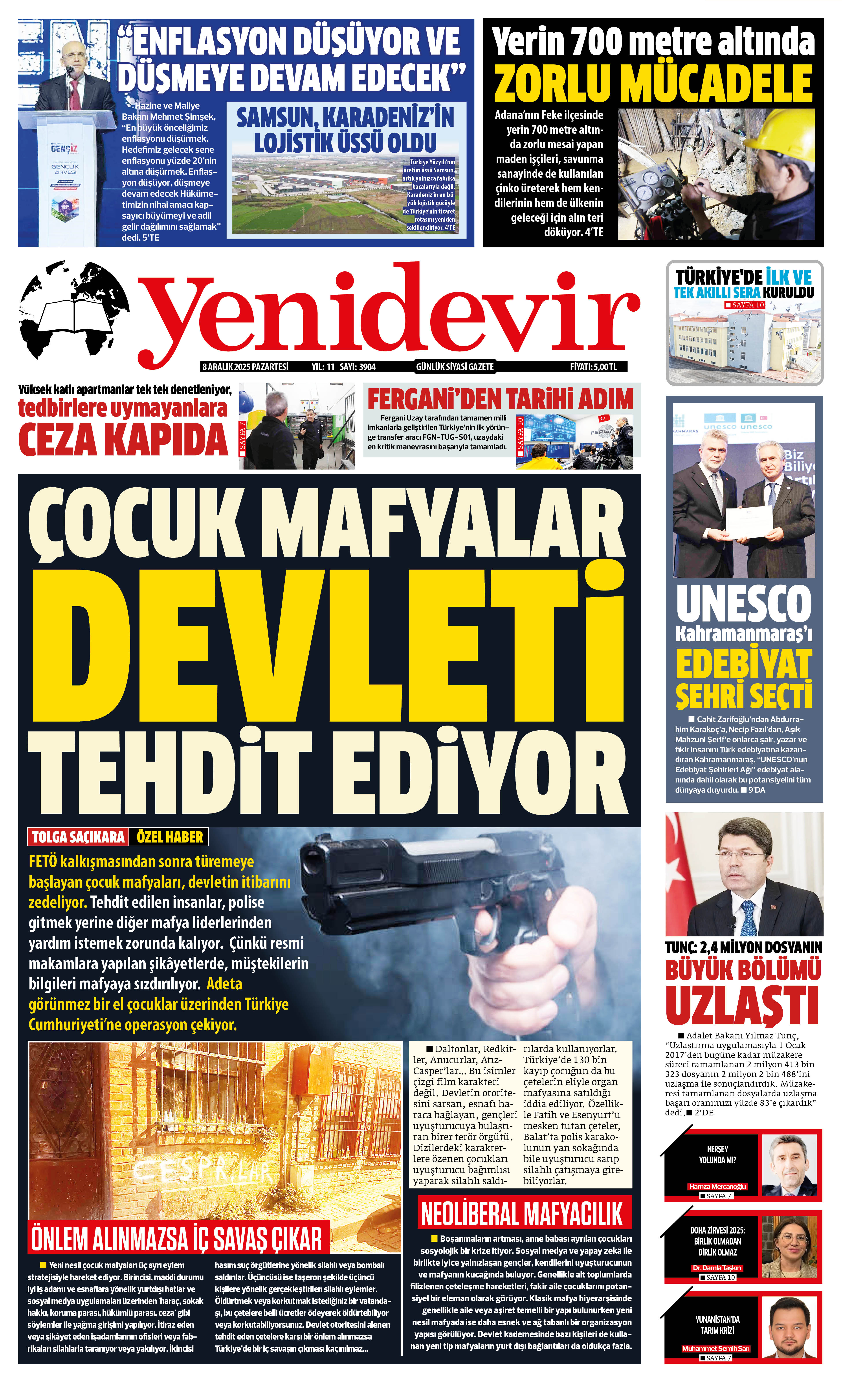 https://www.yenidevirgazetesi.com/8 ARALIK PAZARTESİ
