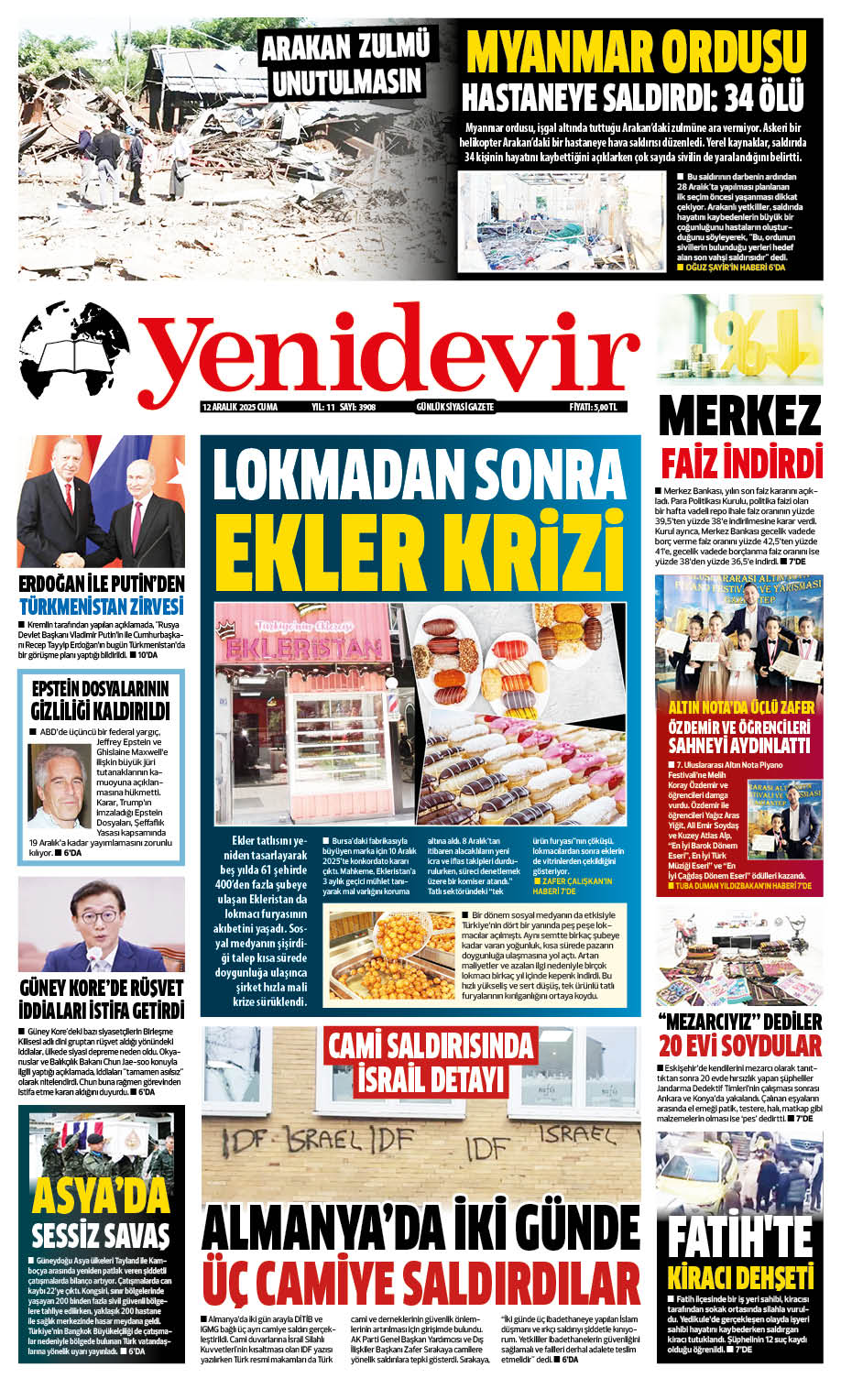 https://www.yenidevirgazetesi.com/12 ARALIK 2025 CUMA