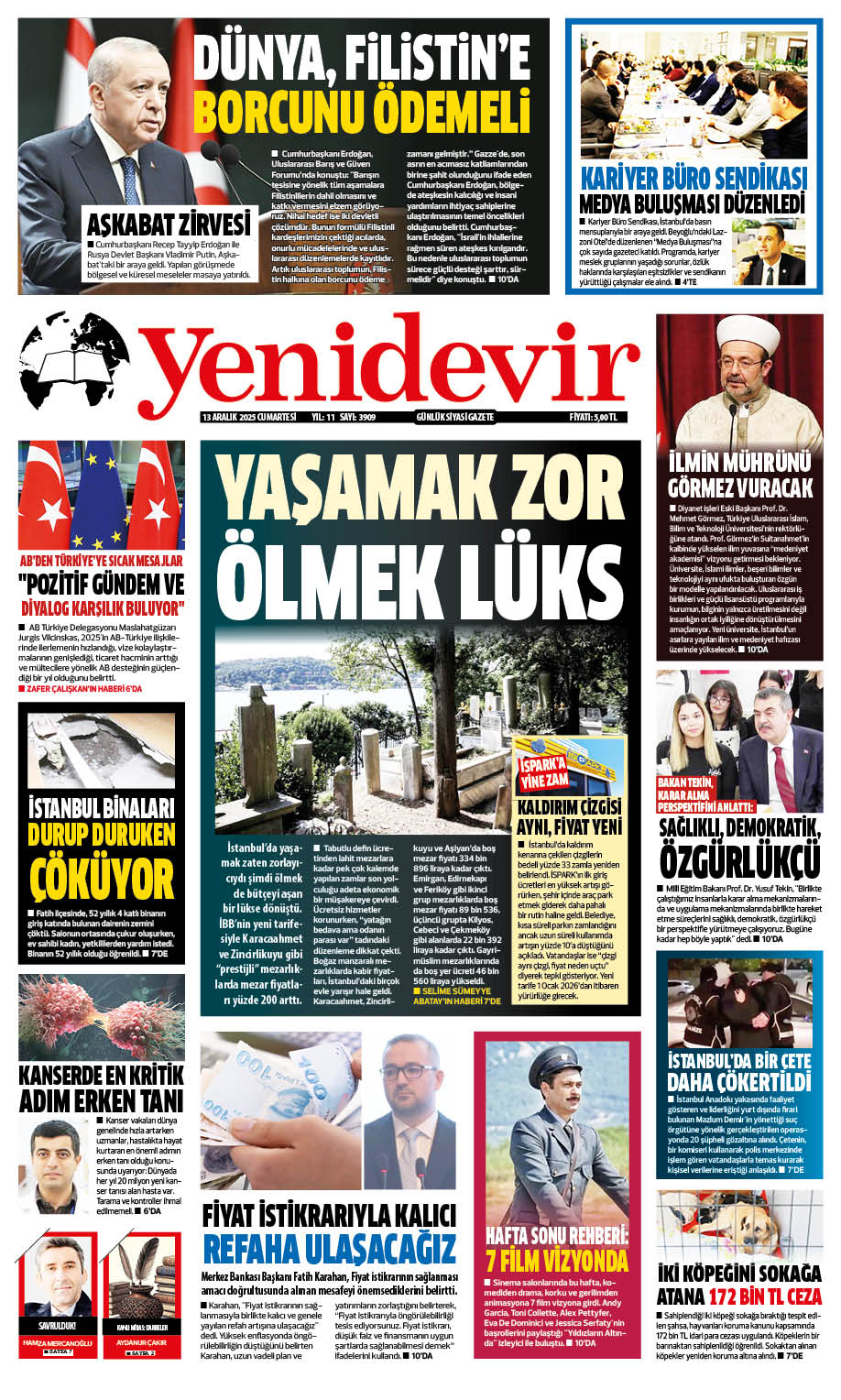 https://www.yenidevirgazetesi.com/13 ARALIK CUMARTESİ