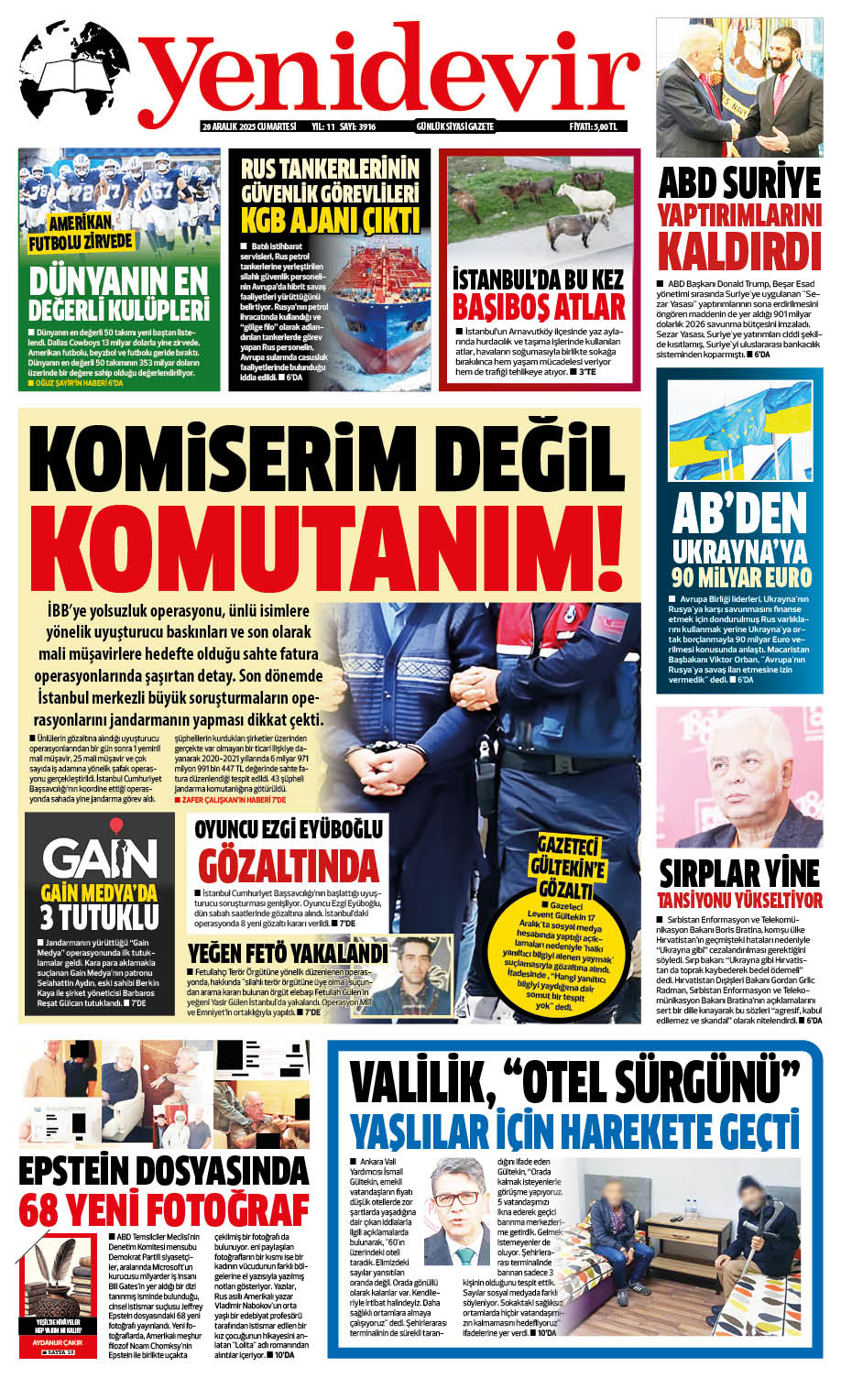 https://www.yenidevirgazetesi.com/20 ARALIK 2025 CUMARTESİ