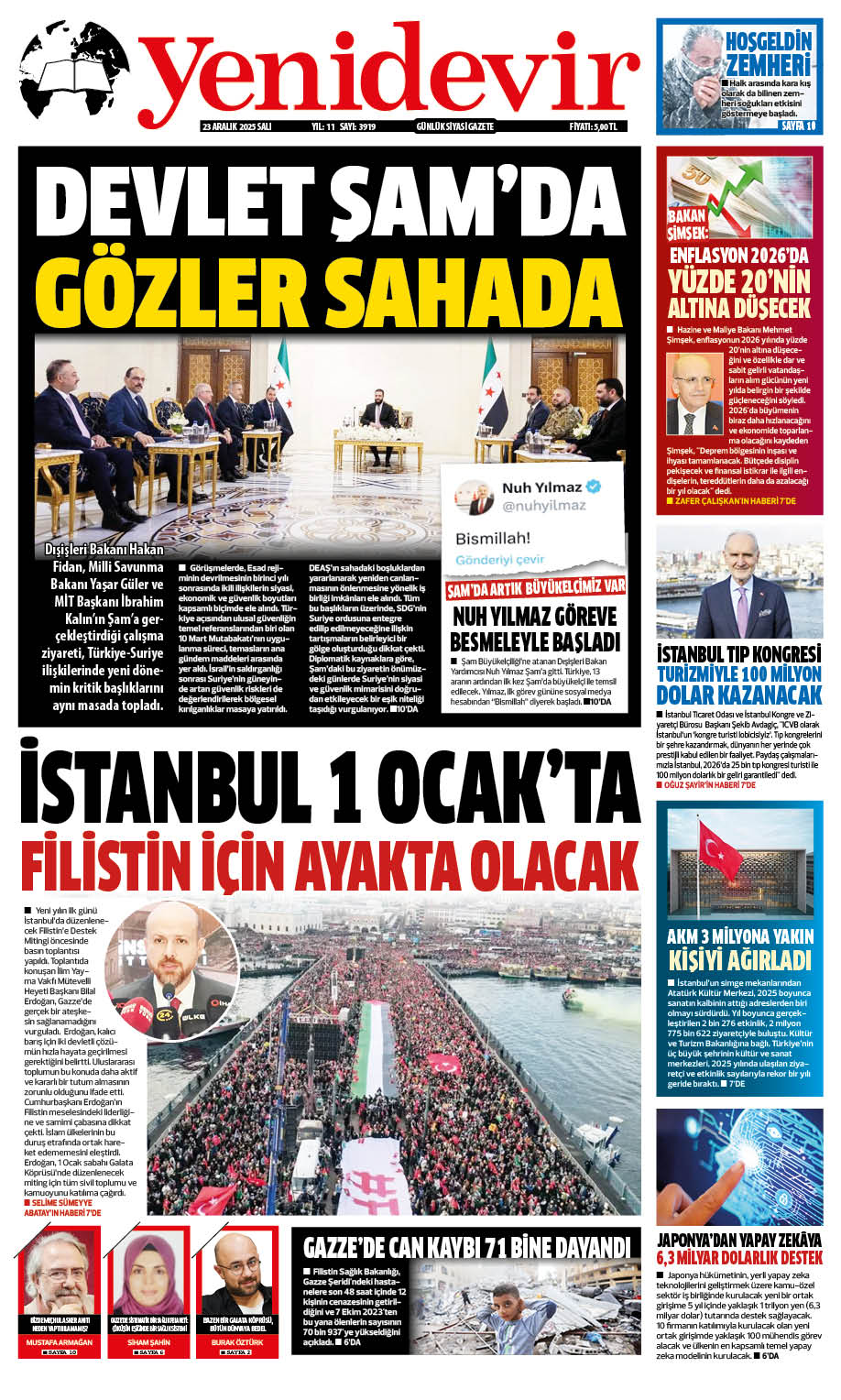 https://www.yenidevirgazetesi.com/23 ARALIK 2025 SALI