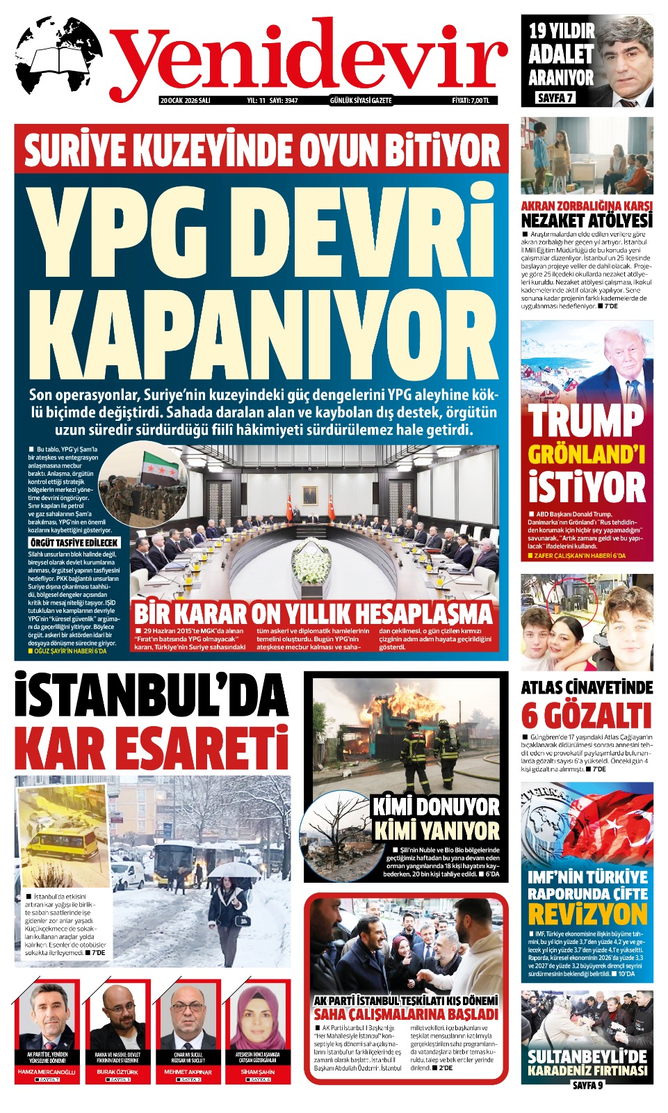 https://www.yenidevirgazetesi.com/20 OCAK 2026 SALI