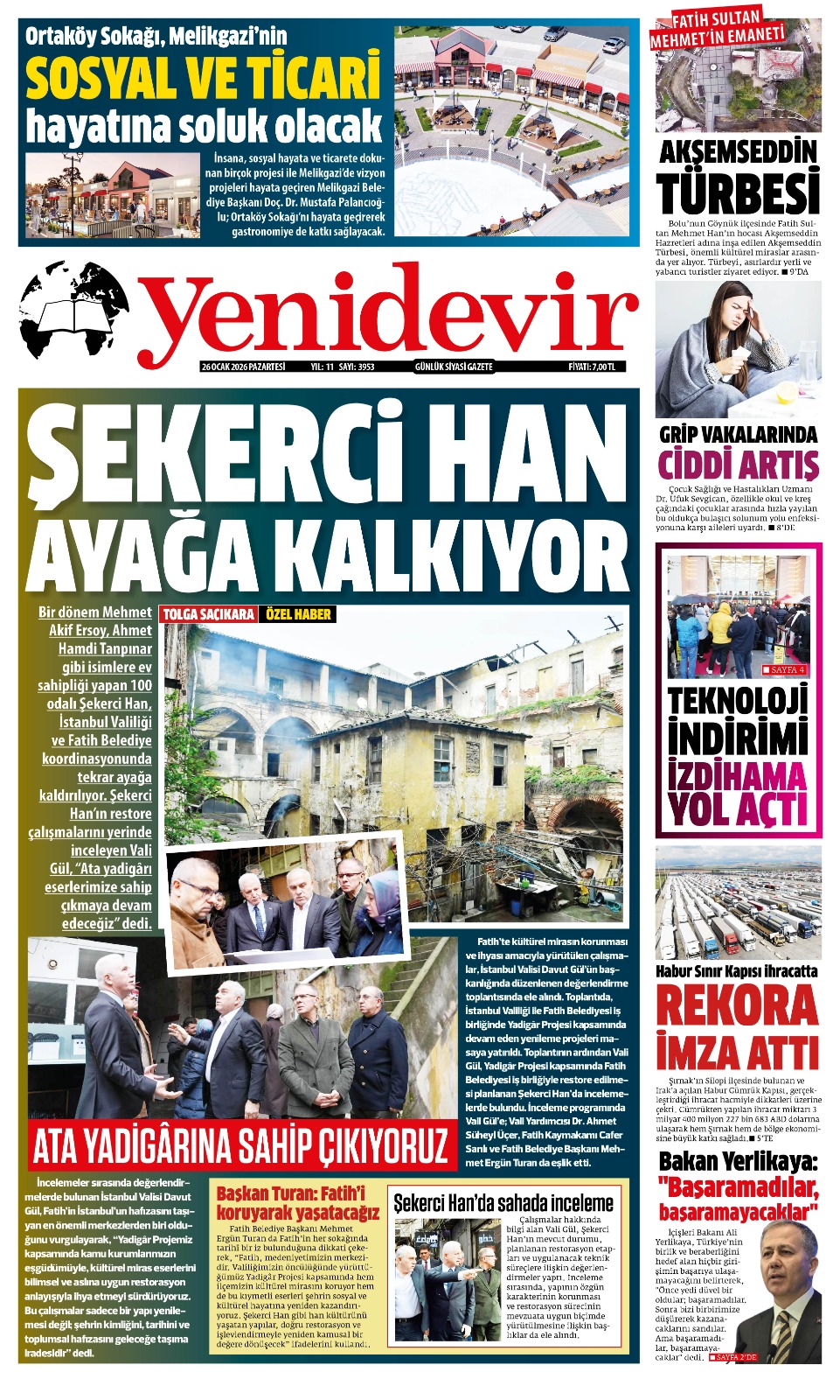 https://www.yenidevirgazetesi.com/27 OCAK  2026 PAZARTESİ