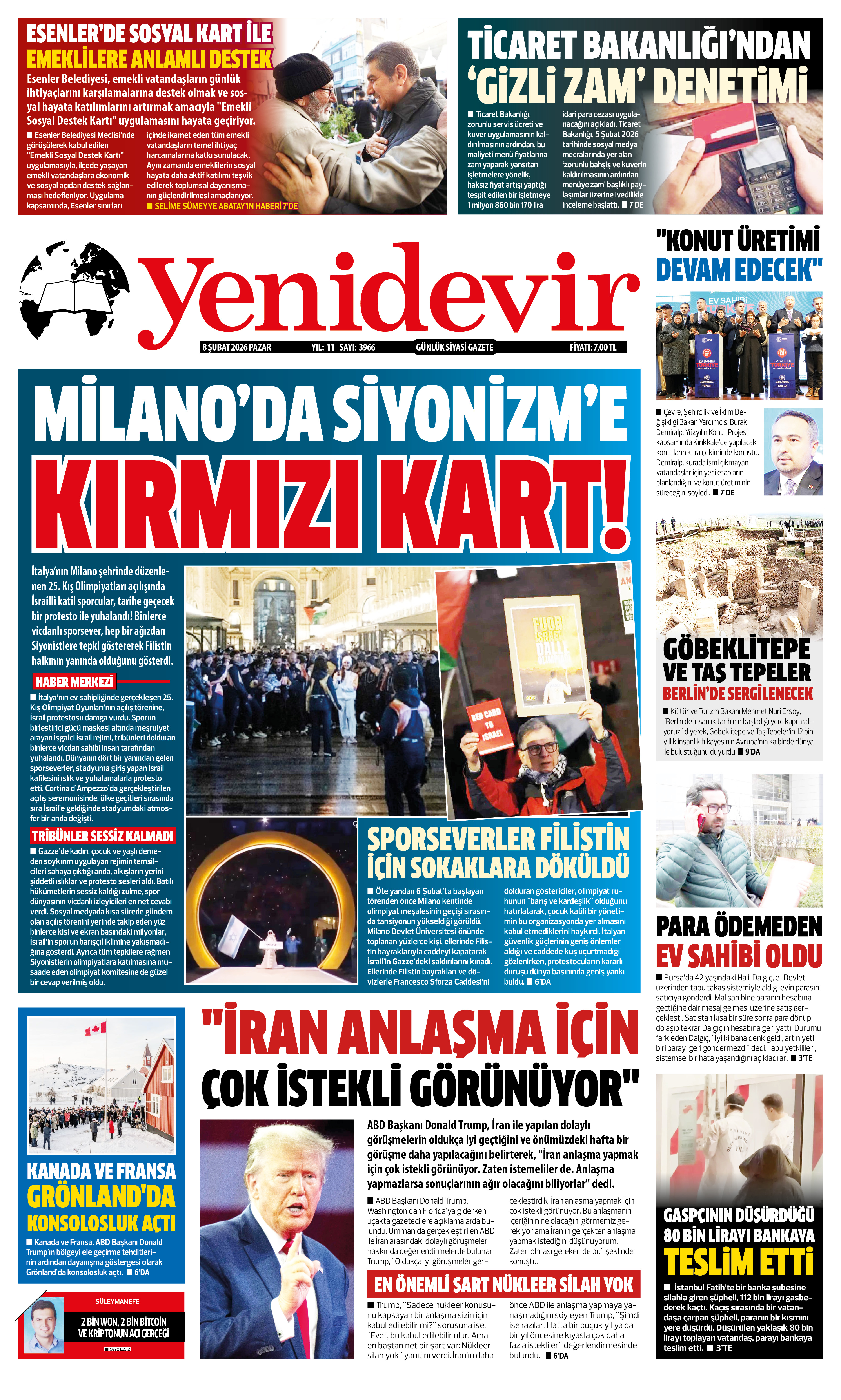 https://www.yenidevirgazetesi.com/8 ŞUBAT 2026 PAZAR