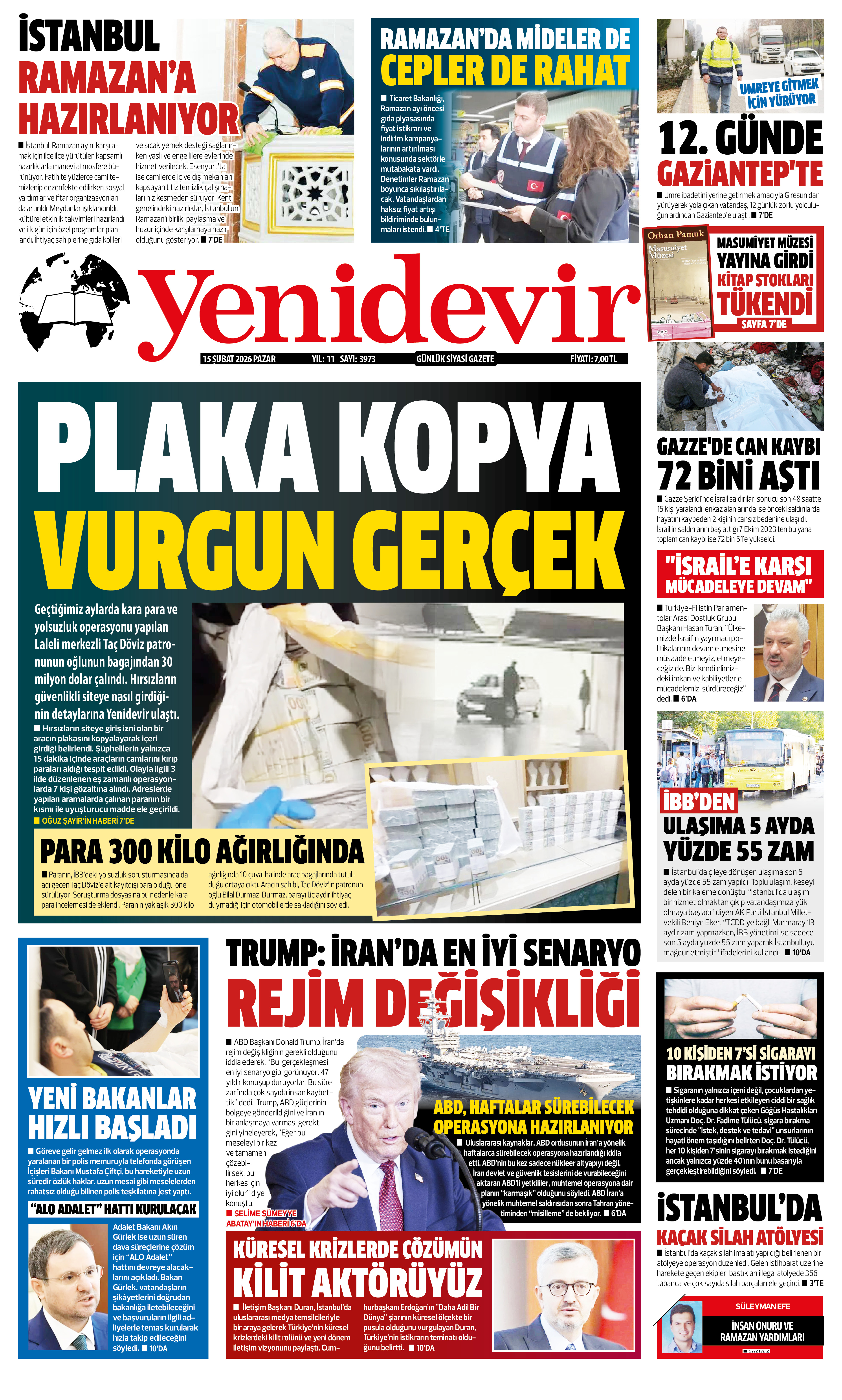 https://www.yenidevirgazetesi.com/15 ŞUBAT 2026 PAZAR