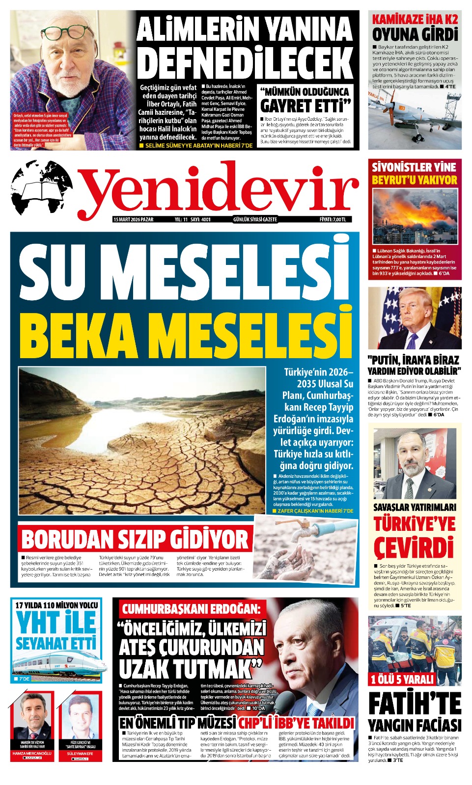 https://www.yenidevirgazetesi.com/15 MART 2026 PAZAR