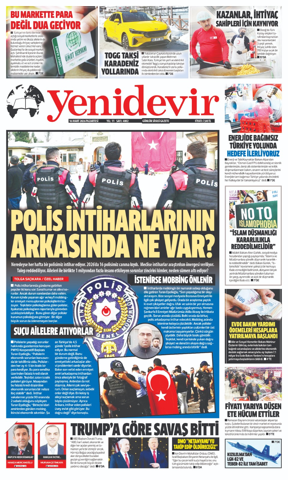 https://www.yenidevirgazetesi.com/16 MART 2026 PAZARTESİ