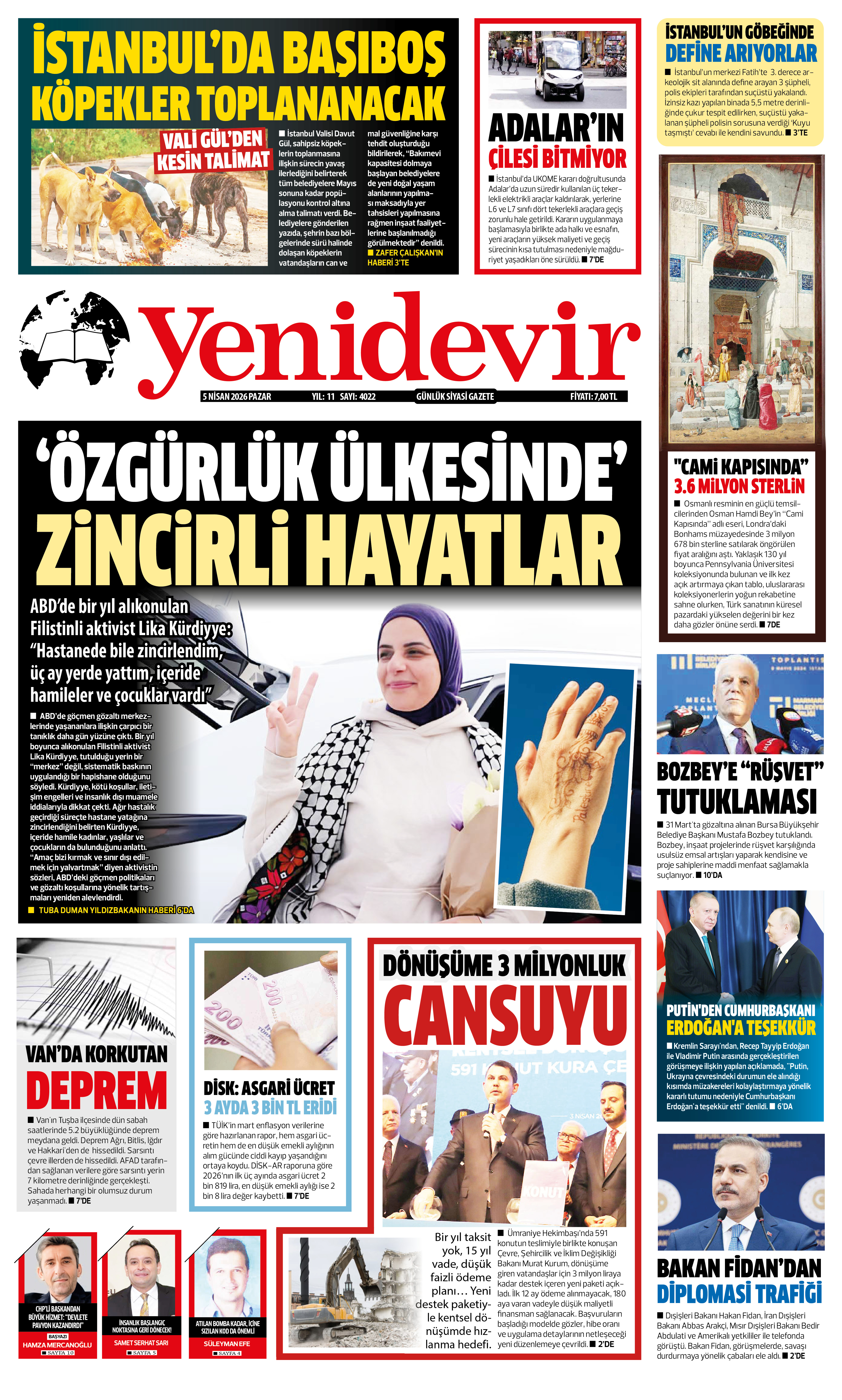 https://www.yenidevirgazetesi.com/5 NİSAN 2026 PAZAR