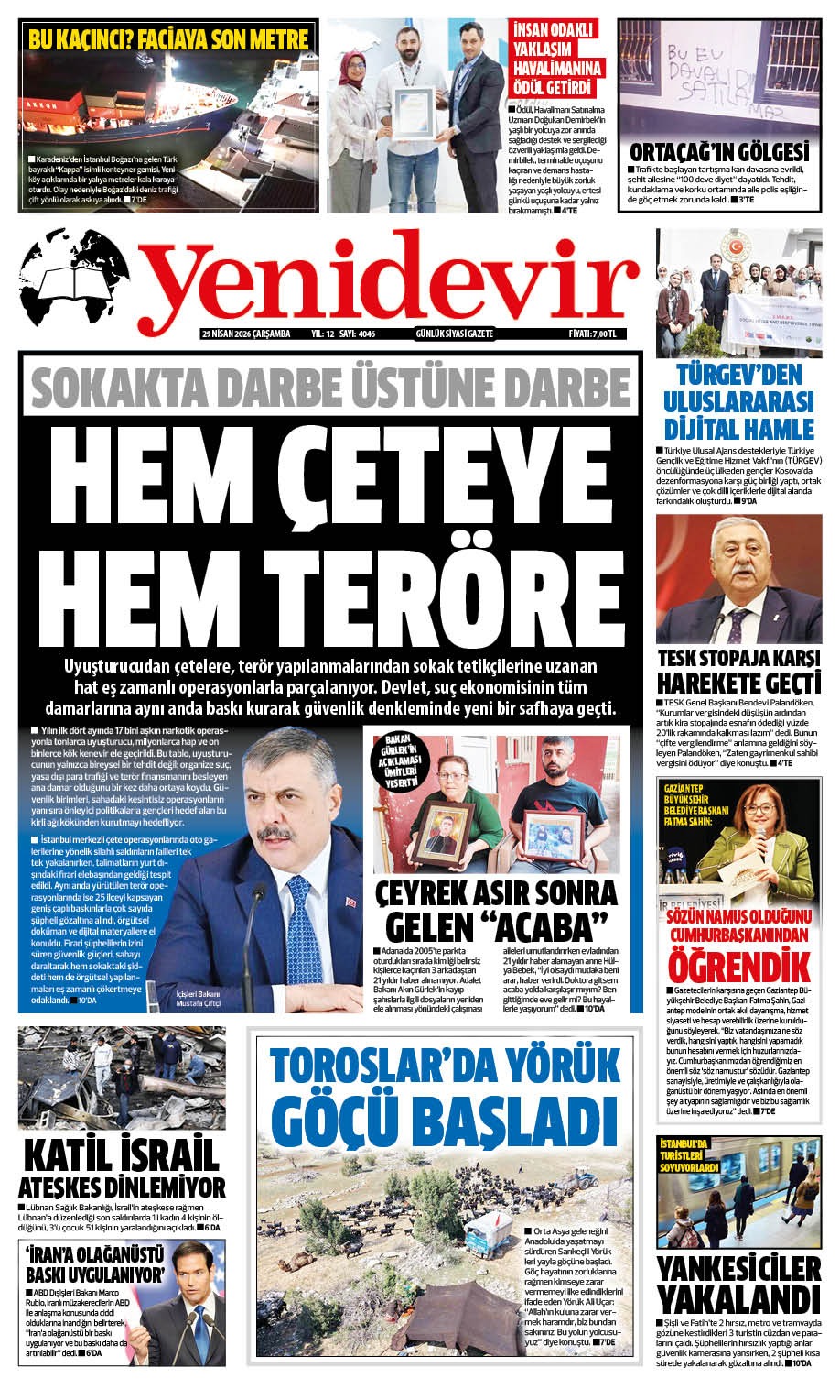 https://www.yenidevirgazetesi.com/29 NİSAN 2026 ÇARŞAMBA