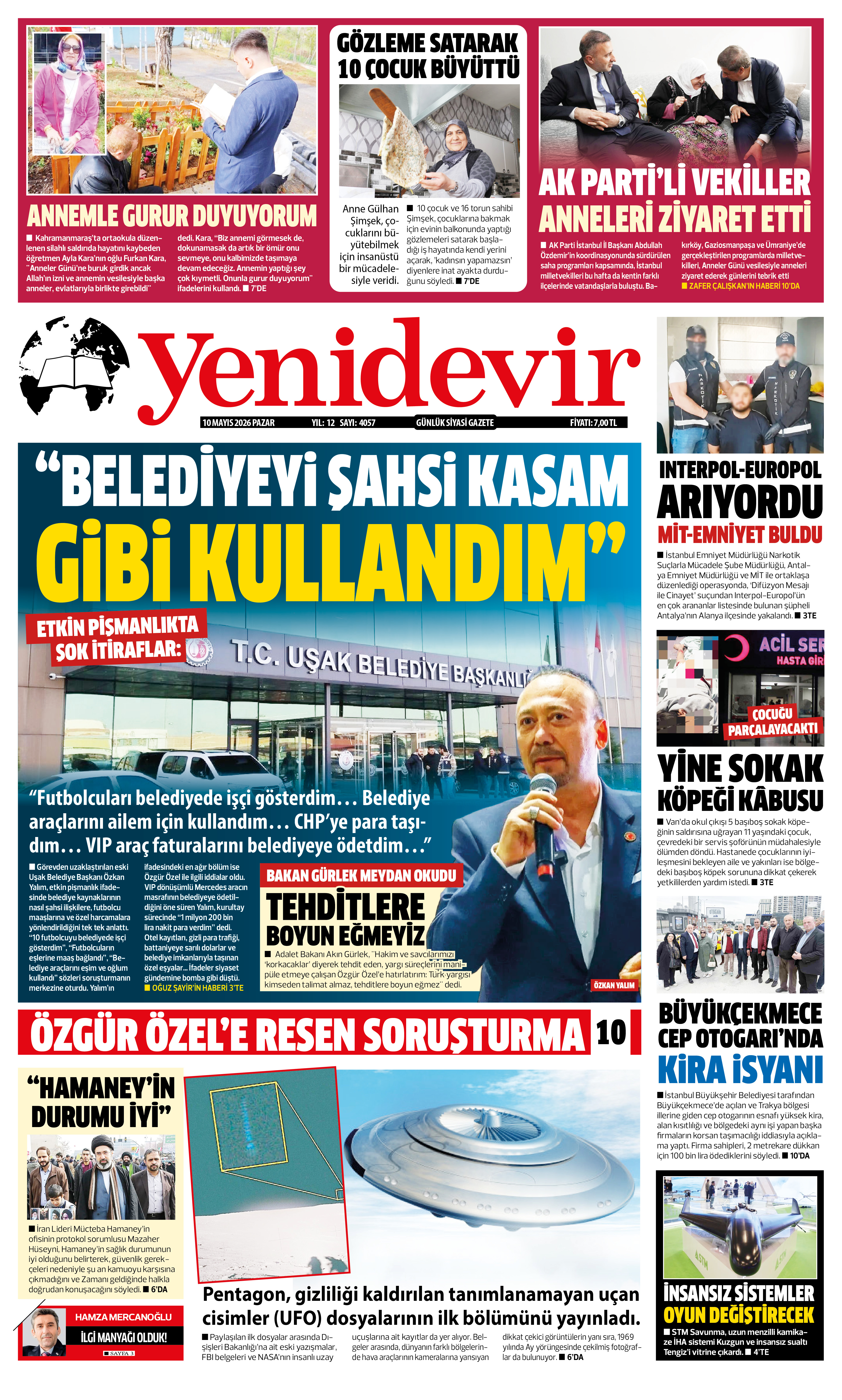https://www.yenidevirgazetesi.com/10 MAYIS 2026 PAZAR