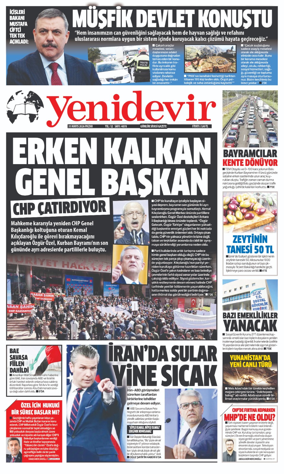 https://www.yenidevirgazetesi.com/31 MAYIS 2026 PAZAR