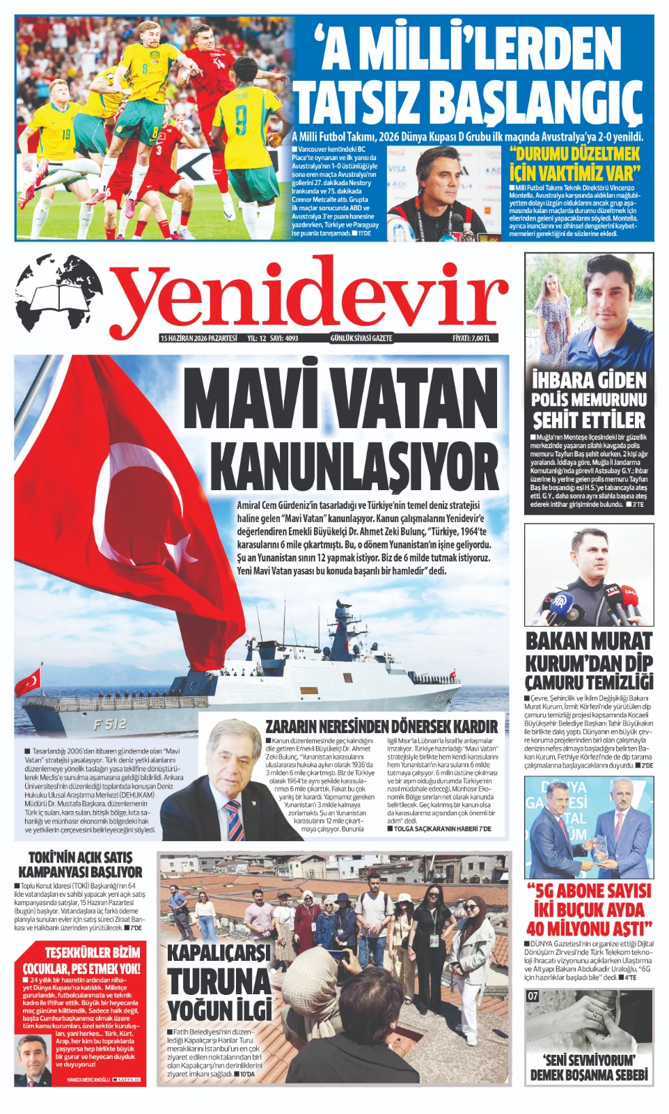 https://www.yenidevirgazetesi.com/15 HAZİRAN 2026 PAZARTESİ