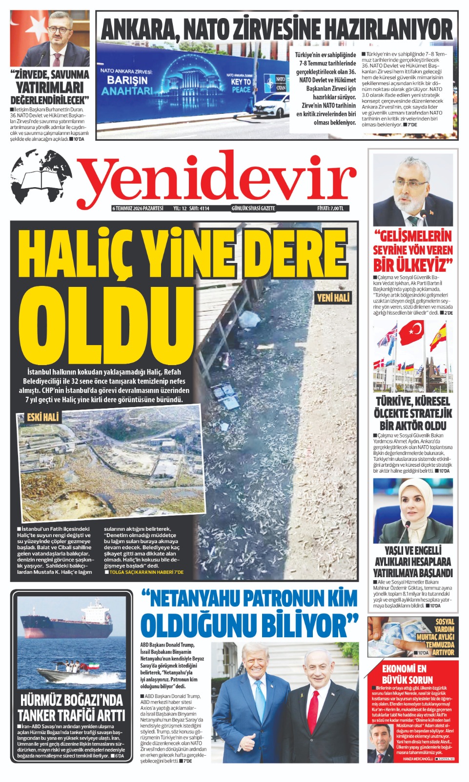 https://www.yenidevirgazetesi.com/6 TEMMUZ 2026 PAZARTESİ