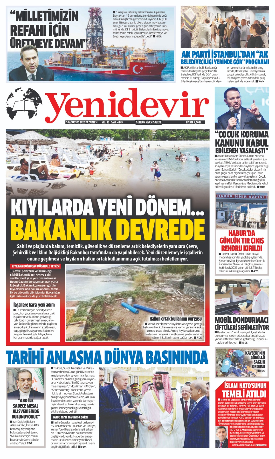 https://www.yenidevirgazetesi.com/10 AĞUSTOS 2026 PAZARTESİ