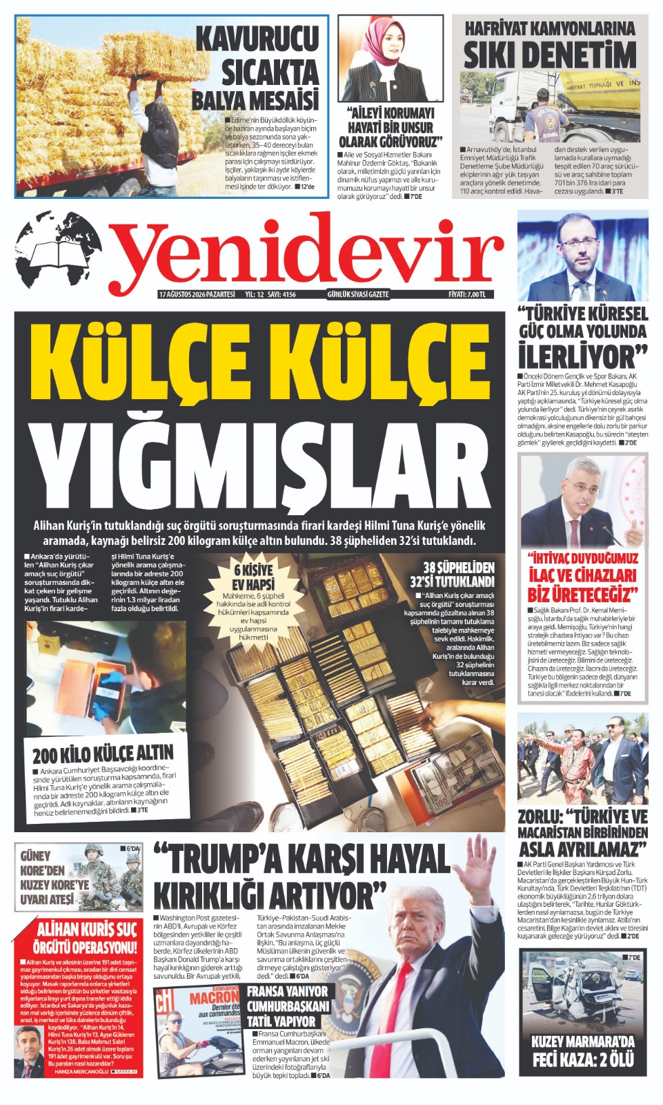 https://www.yenidevirgazetesi.com/17 AĞUSTOS 2026 PAZARTESİ