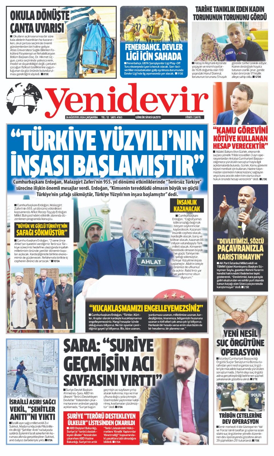 https://www.yenidevirgazetesi.com/26 AĞUSTOS 2026 ÇARŞAMBA