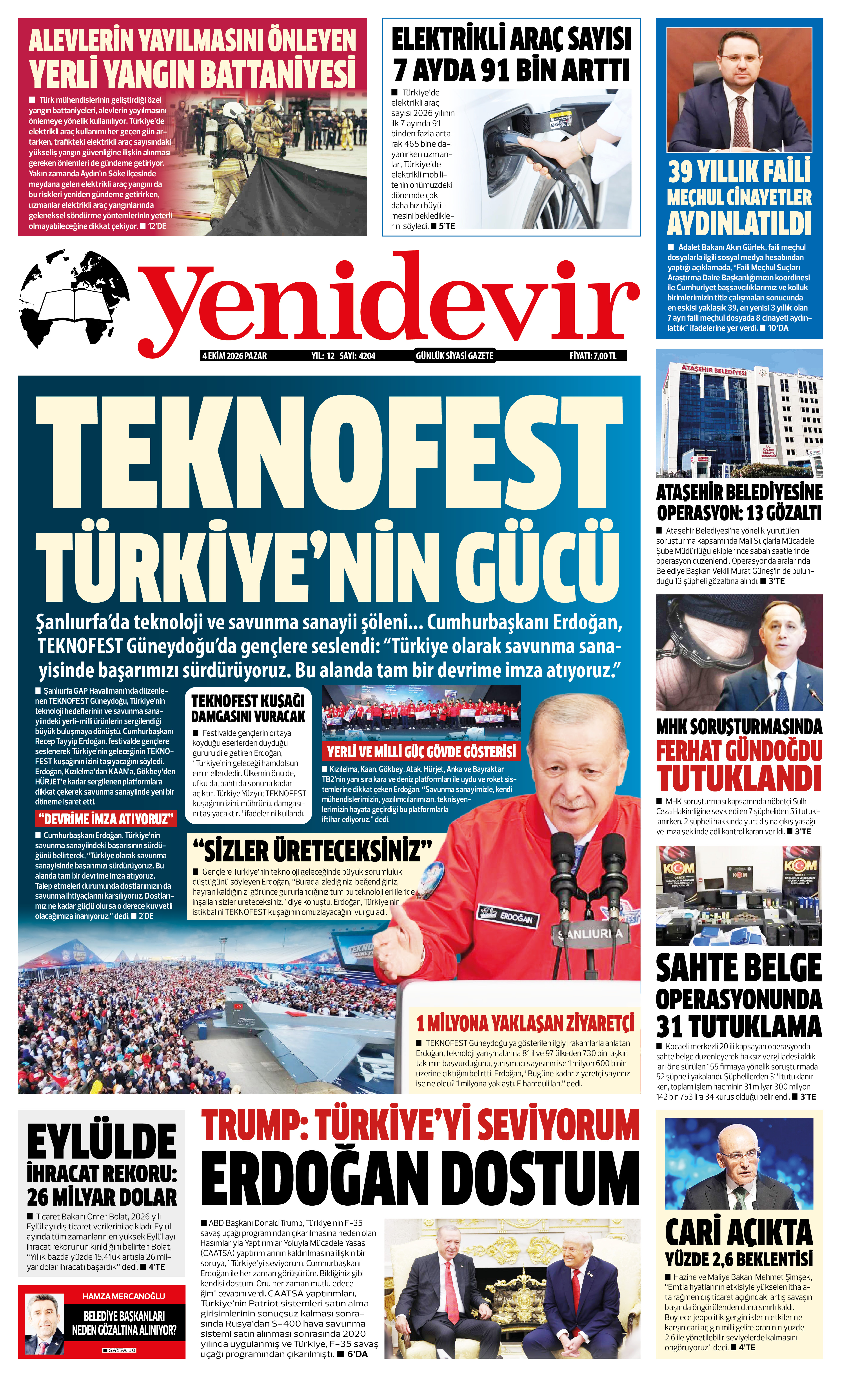 https://www.yenidevirgazetesi.com/4 EKİM 2026 PAZAR