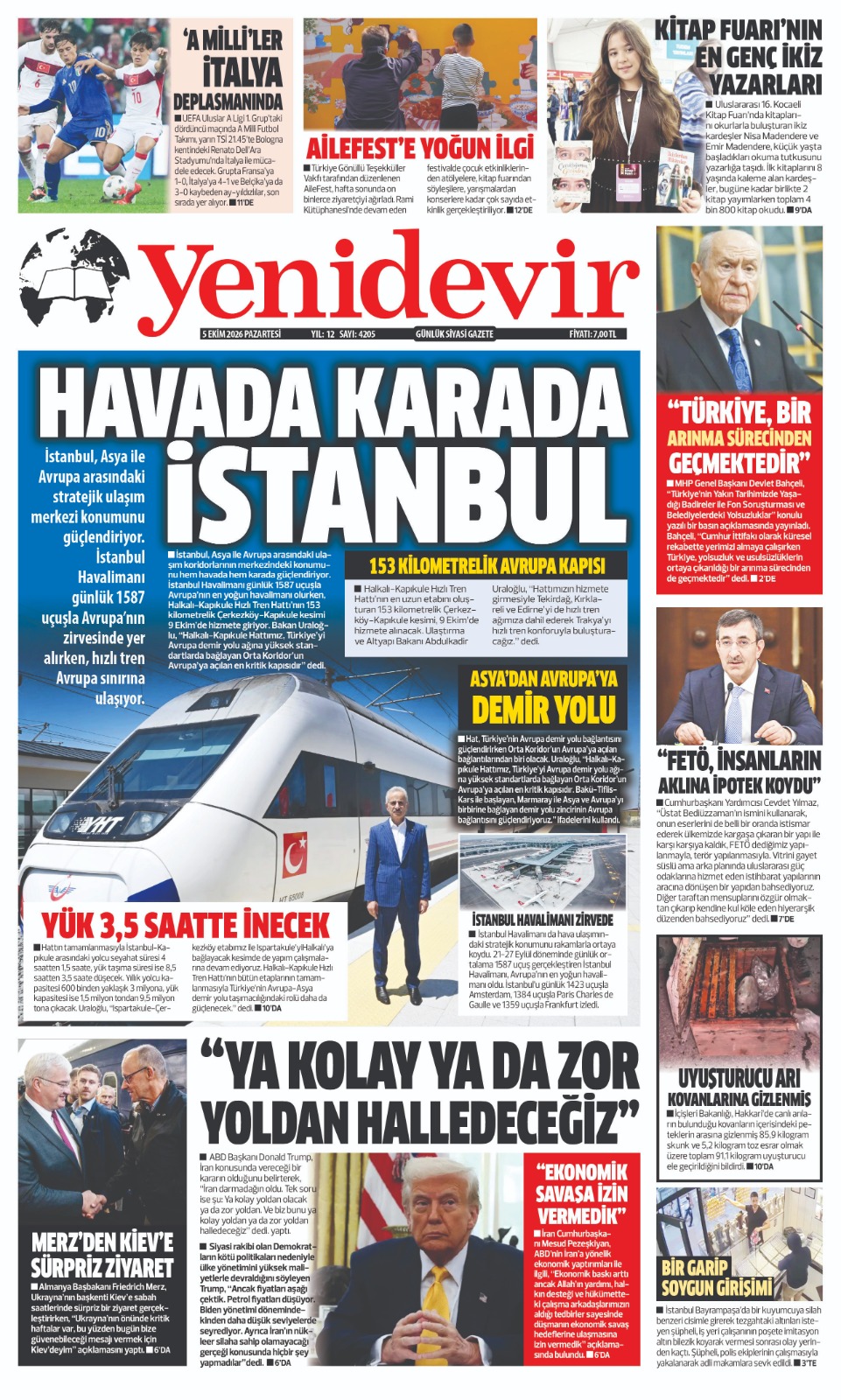 https://www.yenidevirgazetesi.com/5  EKİM 2026 PAZARTESİ