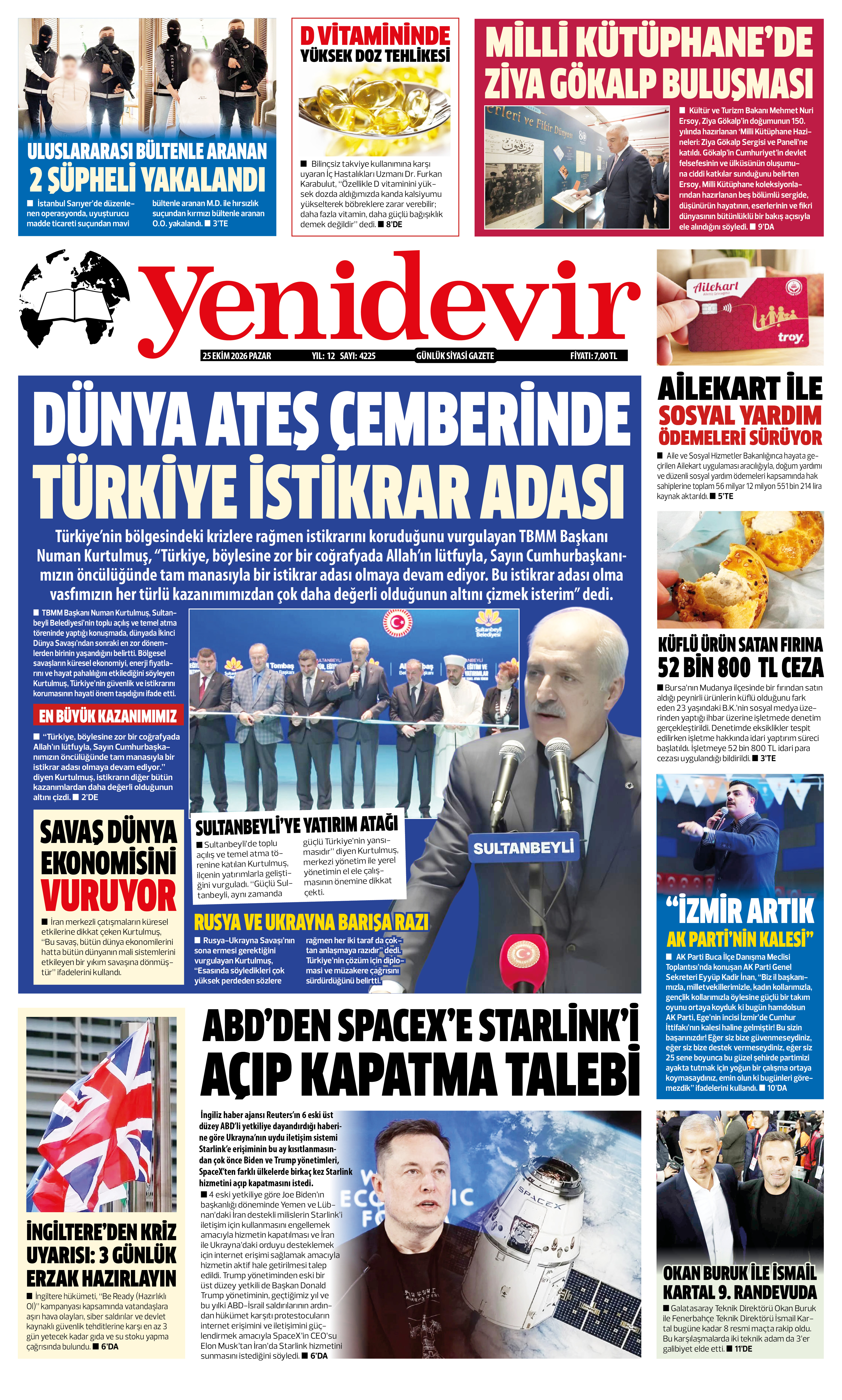 https://www.yenidevirgazetesi.com/25 EKİM 2026 PAZAR