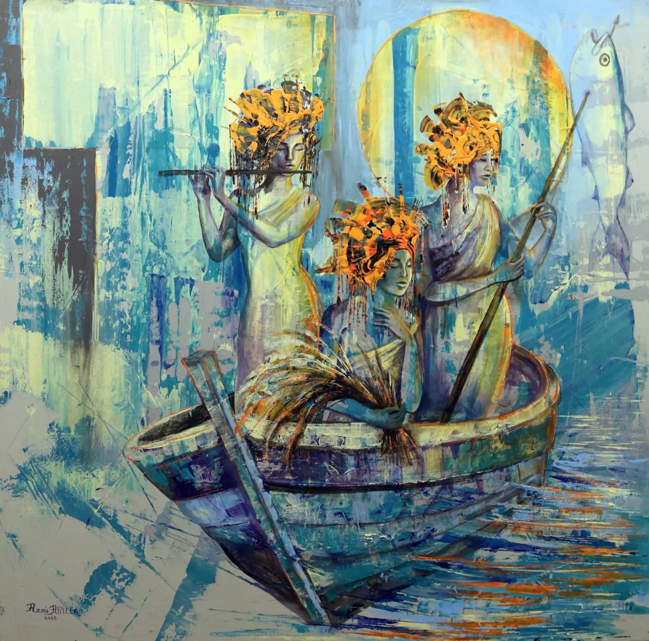 AZMİ ATİLLA: “ANADOLU’NUN BİNLERCE YILLIK TARİHİNİ VE ZENGİN KÜLTÜREL MİRASINI TUVALE TAŞIYORUM” 3